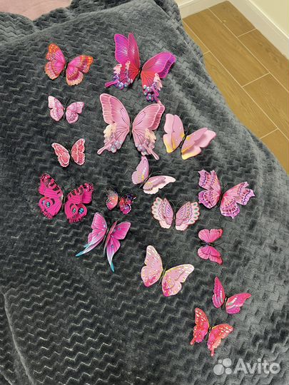 Бабочки 3D на магнитах