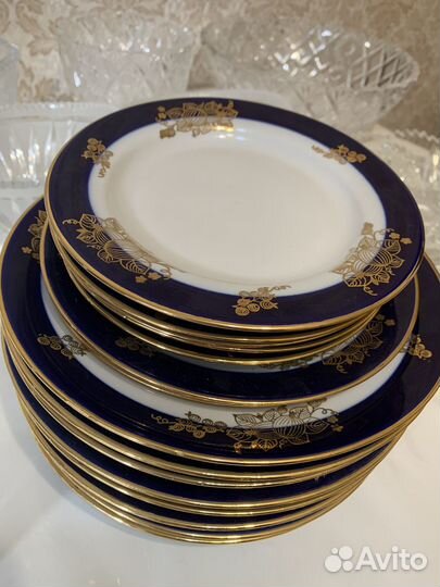 Тарелки «Кобальт» Дулево