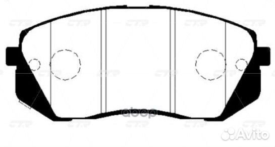 Колодки hyundai i40 11- передние GK0501 CTR