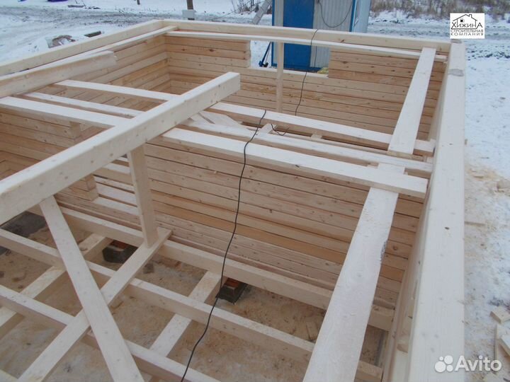 Дома срубы из бруса 6х8 строительство отделка