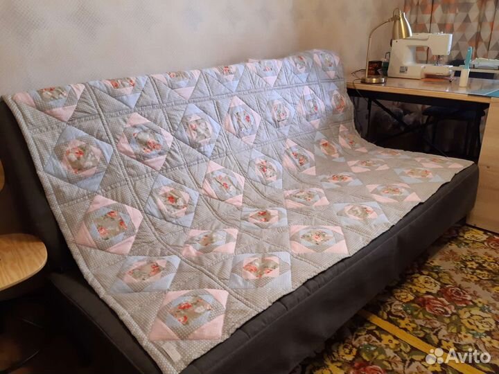 Одеяло и наволочка пэчворк