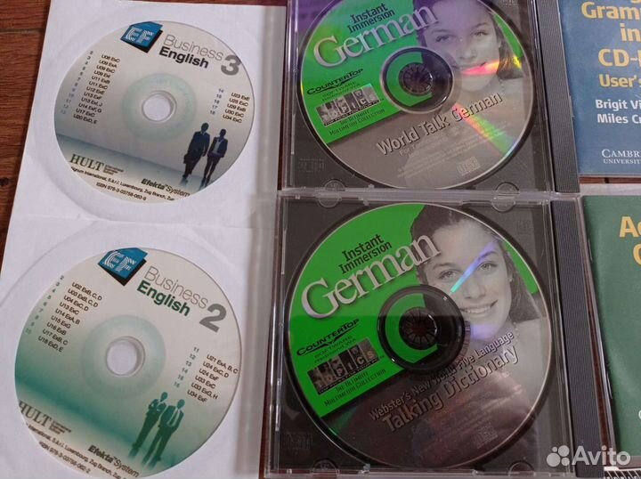 Диски CD для изучения английского, немецкого языка