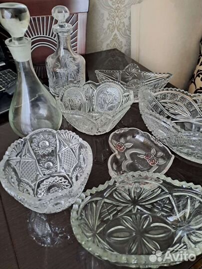 Хрусталь новый сервантное хранение