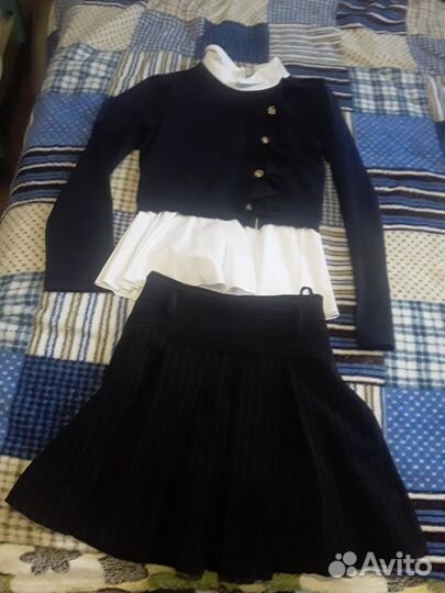 Школьные блузки для девочки 128 134 пакетом