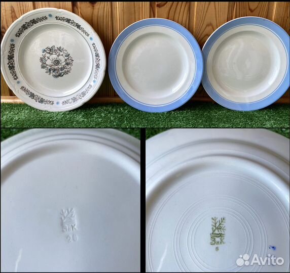 Эмалированная посуда СССР Тарелки кружки