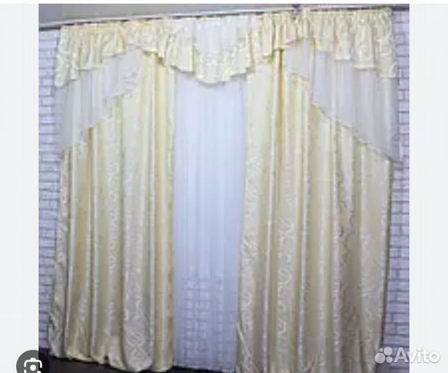 Шторы и тюль в комплекте