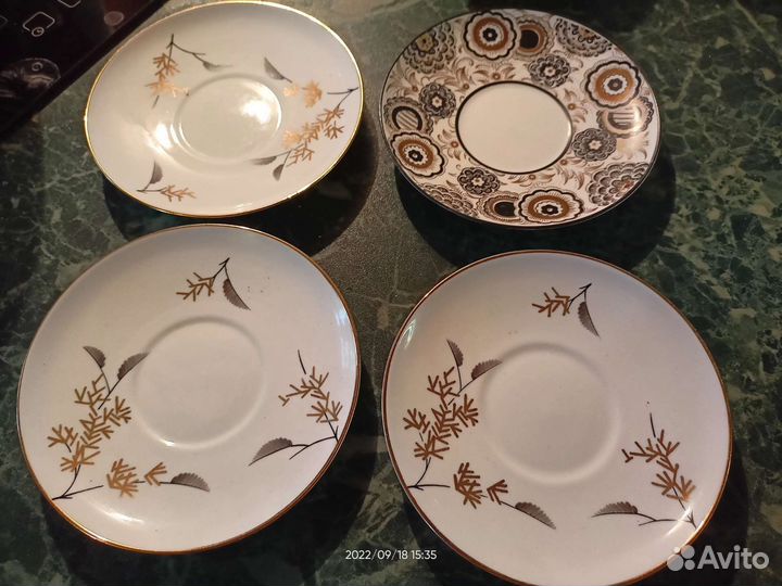 Кофейные пары и блюдца лфз, Дулево СССР