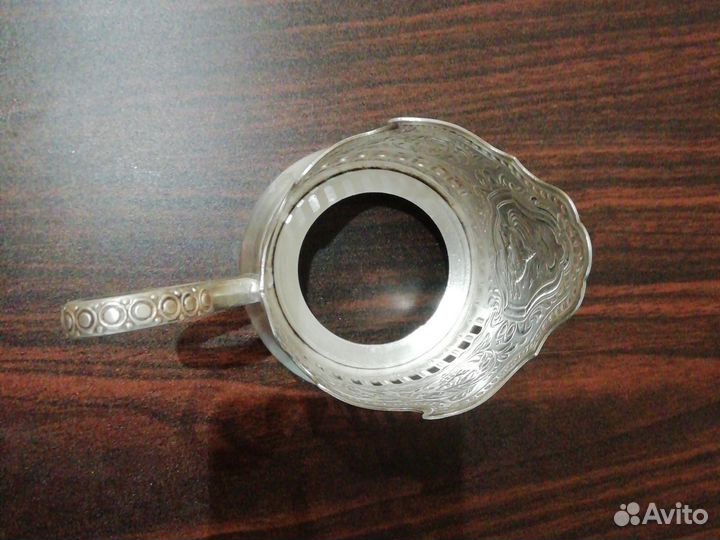 Подстаканник мельхиор СССР Космос