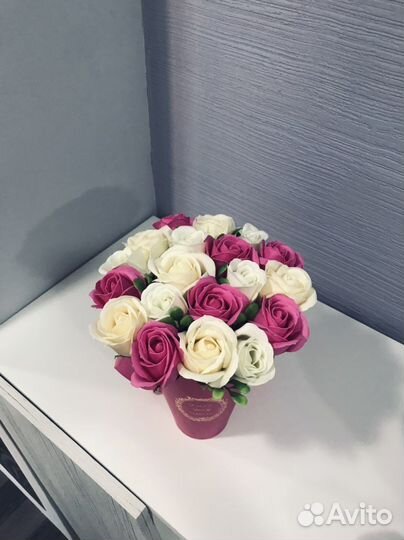 Букет из мыльных роз 21 шт