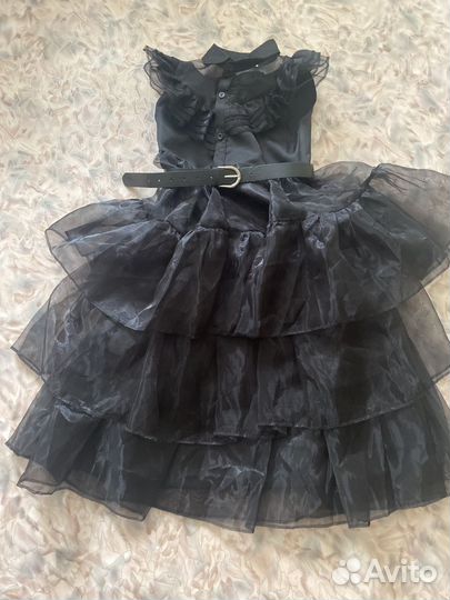 Платье Уэнсдэй на девочку