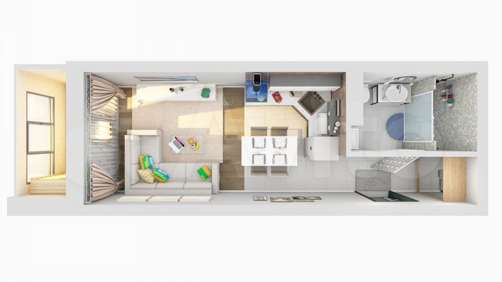 Квартира-студия, 27,5 м², 5/25 эт.