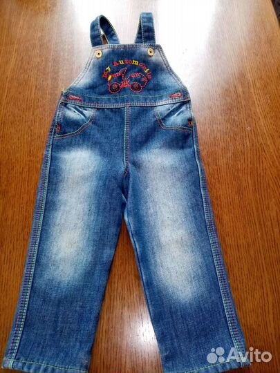 Джинсовый комбинезон для мальчика 98