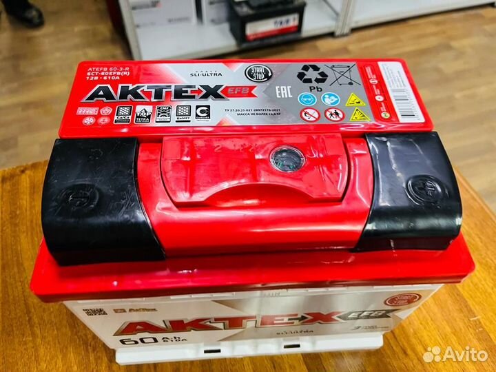 Аккумулятор 60 Ач EFB Актех на Kia Hyundai Renault