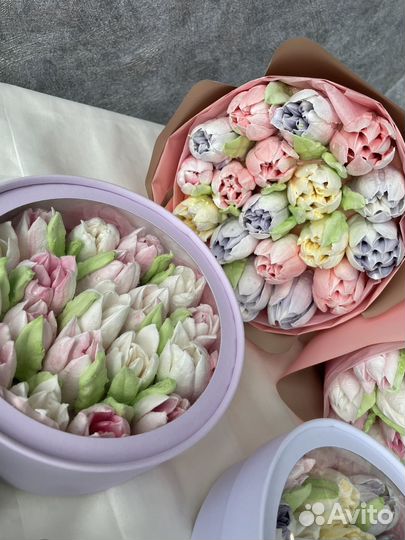 Зефирные тюльпаны