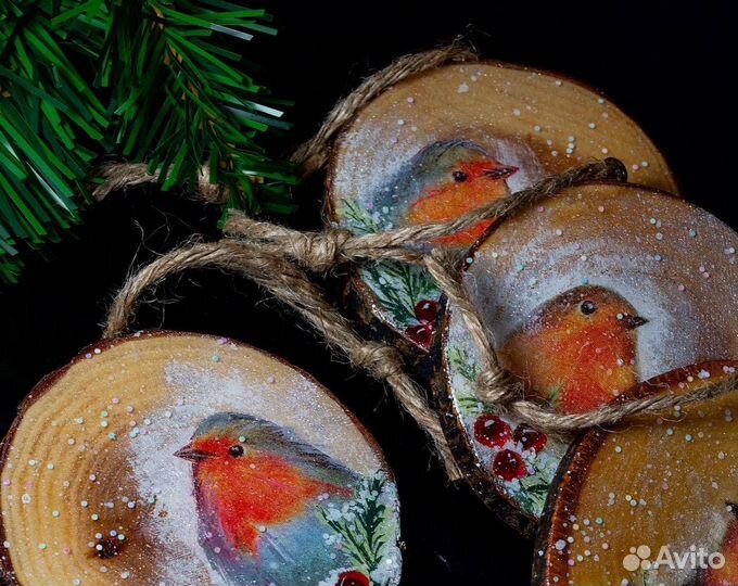 Ёлочные игрушки ручной работы