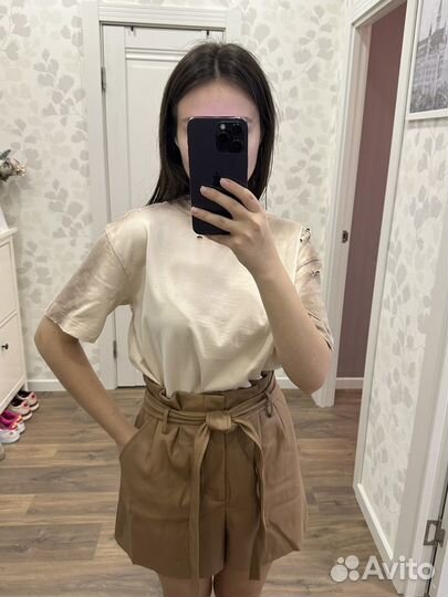 Новые кожаные шорты Zara