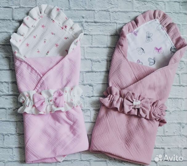 Конверт на выписку летний из муслина