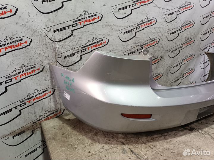 Бампер mazda axela mazda3 BK BK5P bkep B33D50221FAA sedan 2 катафота 1 модель задний серебро, 22V XE