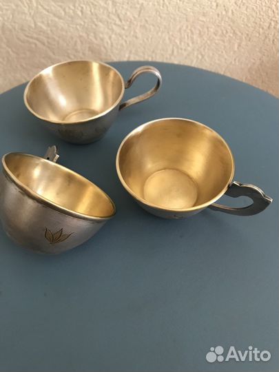 Кофейные мельхиоровые чашечки Юммет