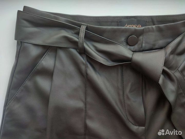 Шорты из экокожи