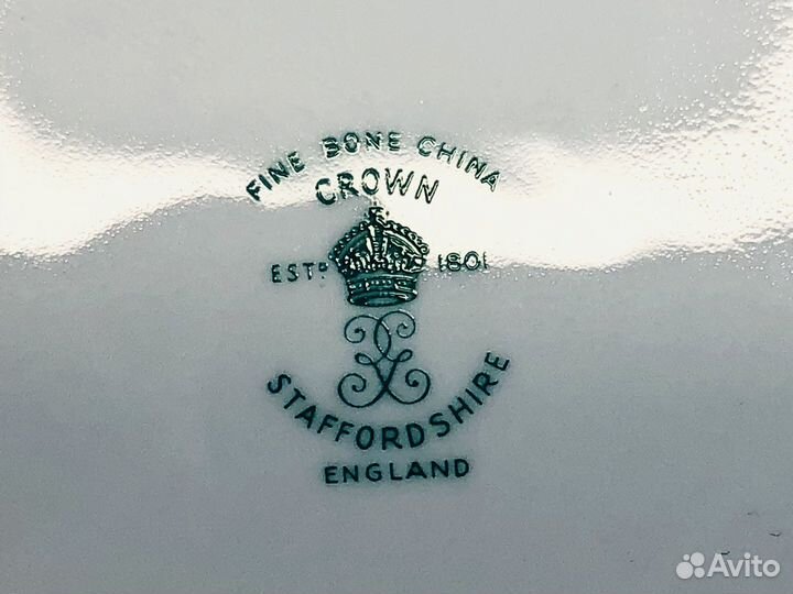 Шкатулка Фарфор Англия Staffordshire Crown 20 Век