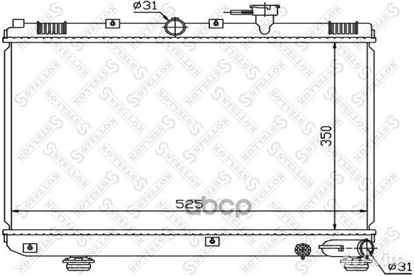 Радиатор системы охлаждения МКПП Kia Rio 1.3-1.5