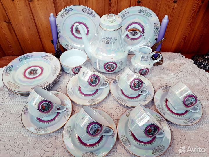 Старинный чайный сервиз Мадонна, гдр