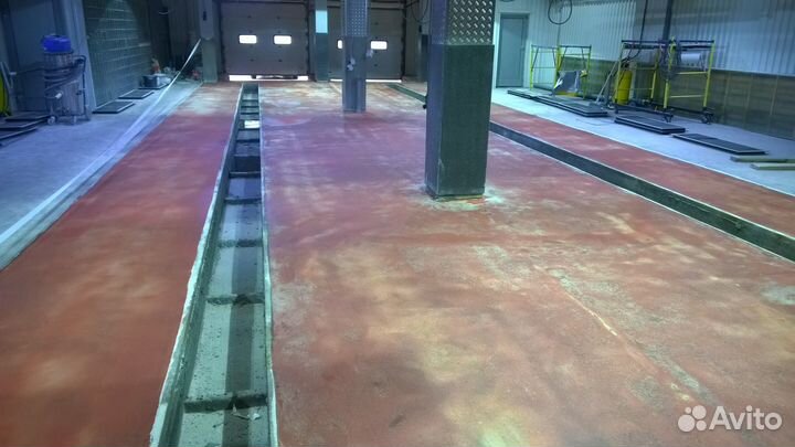 Полы для автомойки высоконаполненные