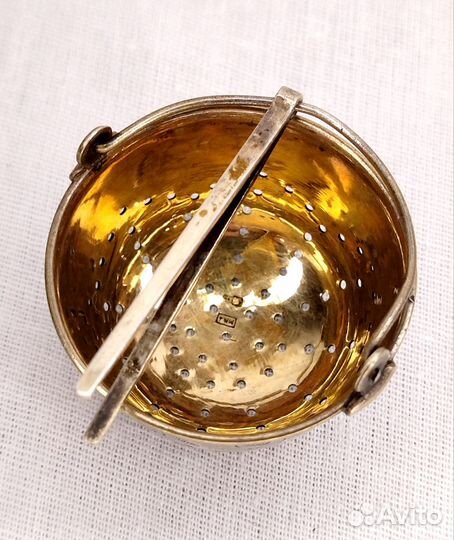 Серебрянное ситечко 875 пробы