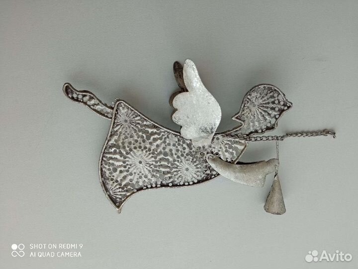 Ангел подвеска металлическая