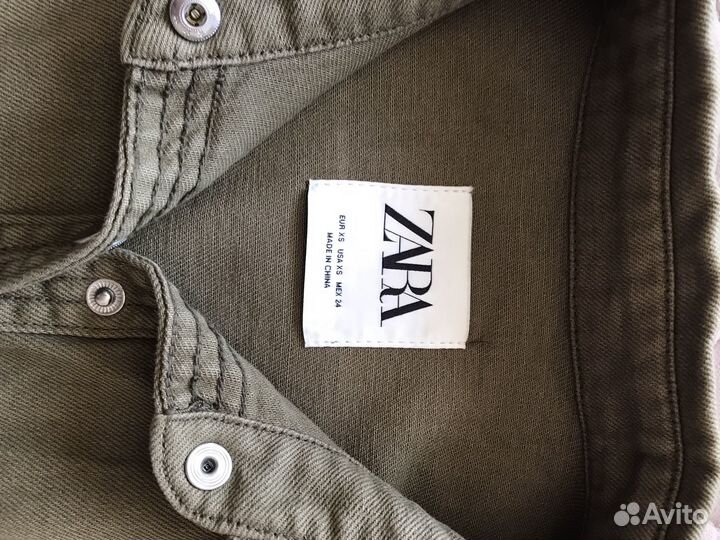 Куртка джинсовая с бахромой и стразами Zara