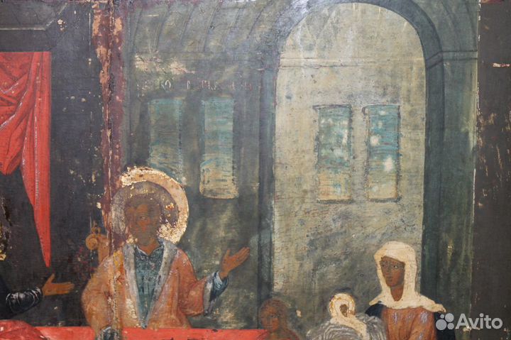 Икона Рождество Пресвятой Богородицы начало 18 век