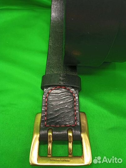 Мужской кожаный ремень ручной работы