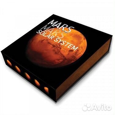 Монета Метеорит Марс NWA 7397 серебро Ниуэ 2017год