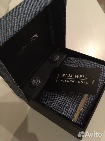 Галстук + запонки + зажим д/галстука