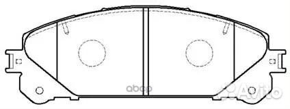 Колодки тормозные дисковые передн lexus: RX 10