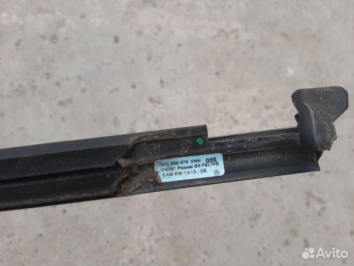 Молдинг двери задней правой passat B8 седан