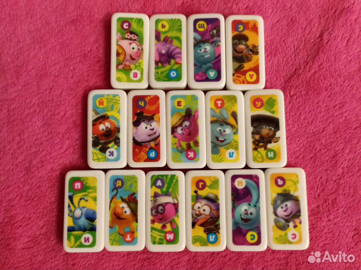 Домино смешарики спар и лента