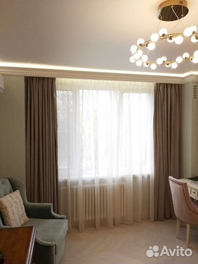 Однотонные бархатные шторы