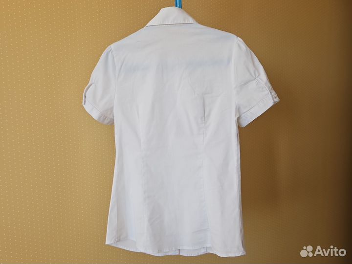 Школьная рубашка Button blue 146