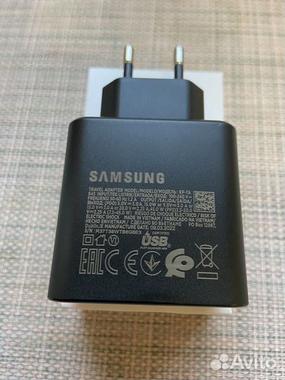 Зарядка Samsung 45w + кабель (Новые)