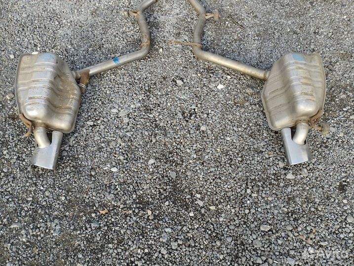 Труба с насадками Мерседес W211 рестайлинг