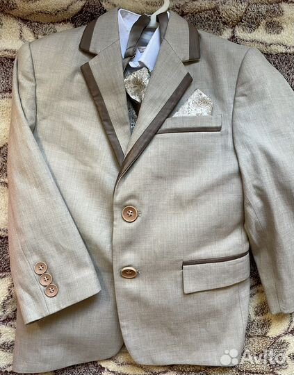 Праздничный школьный Костюм 4ка для мальчика хб