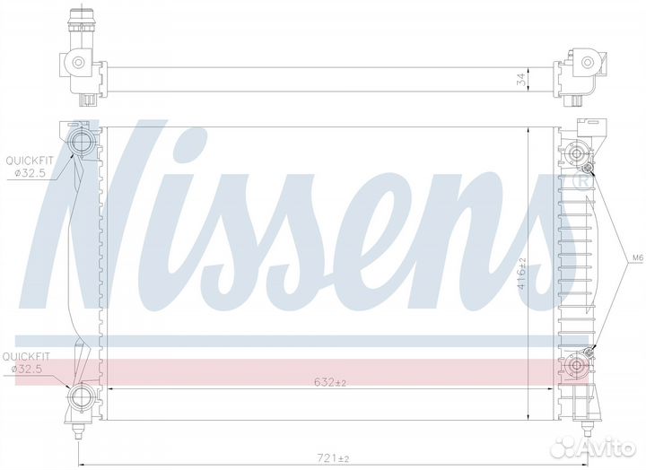 Радиатор 632x399