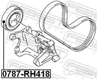 Ролик натяжной 0787RH418 Febest