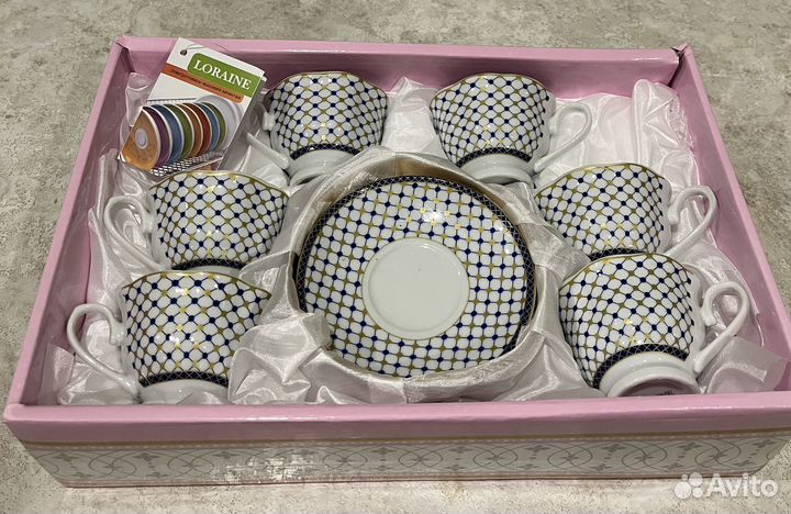 Сервиз кофейный новый 90 мл. 12 предметов