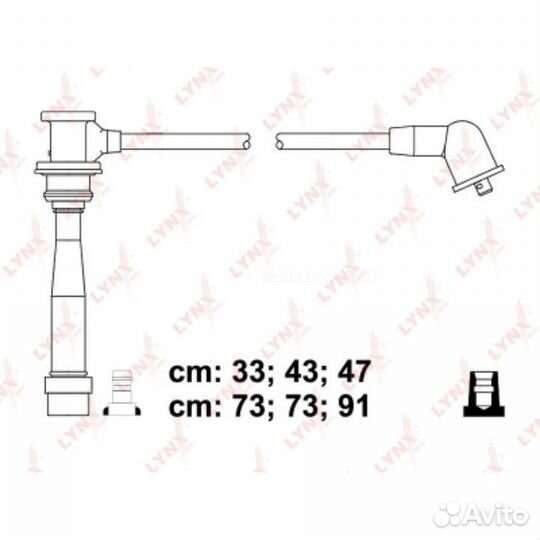 Lynxauto SPE4408 Комплект высоковольтных проводов