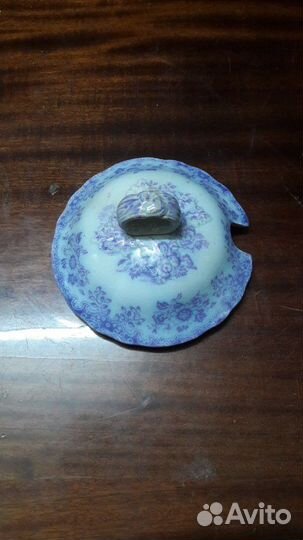 Крышка, старинный фарфор