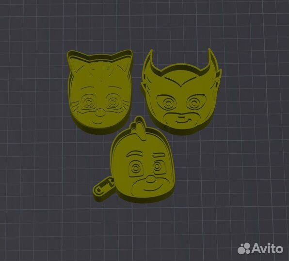 Набор 3 шт. Формы для печенья 