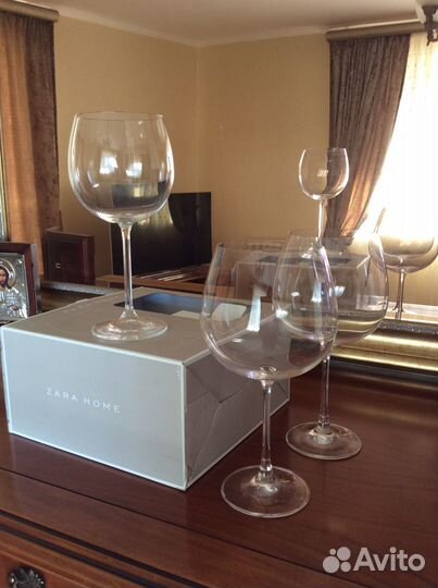 Бокалы для вина большие zara home